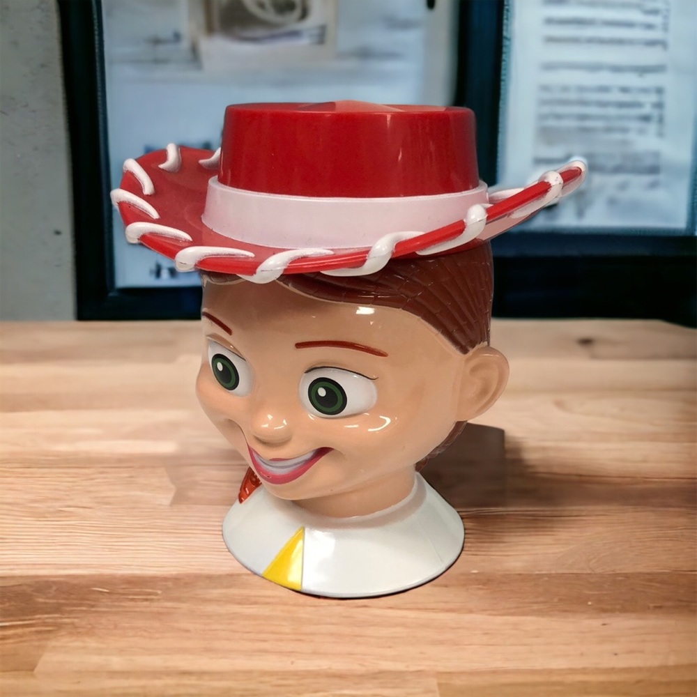 Toy Story Mug Jessie The‎ Cowgirl Disney On Ice Plastic Cup with Flip Lid